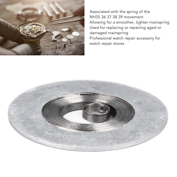 Urverksfjäder Tillbehör Metall Ur Klockverksfjäder för NH35 36 37 38 39