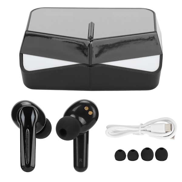 Langattomat peli-nappikuulokkeet Bluetooth 5.1 Peli Stereo Itsenäinen Dual Host Langaton Headset Musta