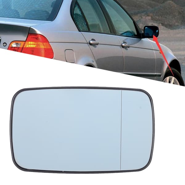Höger blå uppvärmd sidospegelglas för 3-serie (E46) 1998–2005