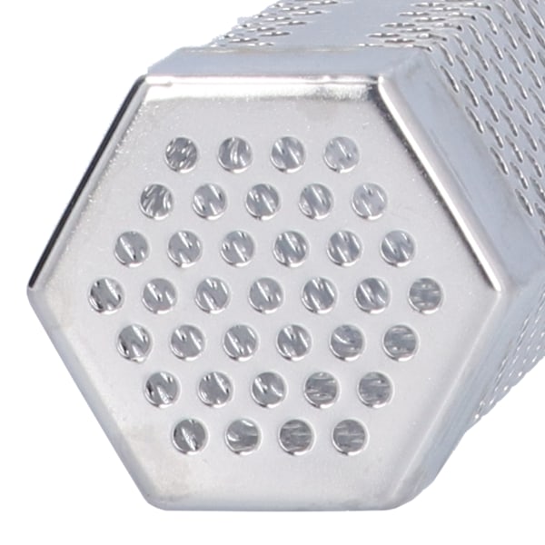 Rökare Rör 304 Rostfritt Stål Bärbar Hex Stabil Grill Rökgenerator Rör för Kallt Varm Rökning Grillade Matvaror 30,6x5cm(12 Tum)