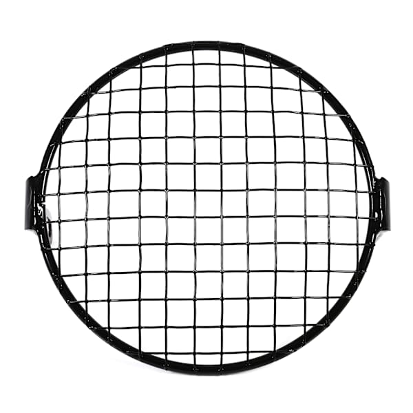 6,3\" Retro Motorcykel Grill Sidomonterad Strålkastare Lamp Skydd Mask Cafe Racer