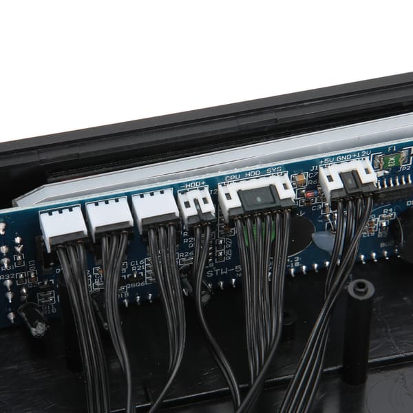 Datamaskin 3-Viftehastighetskontroller CPU/HDD/SYS Temperaturkontroll LCD Frontpanel 5.25in STW‑5023