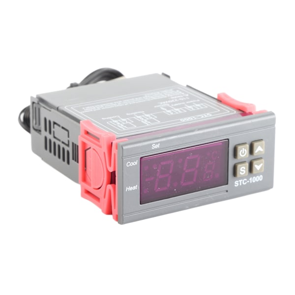 Digital Temperaturkontroller Kjøling og Oppvarming Termostat med NTC Sensor STC-1000AC110~220V