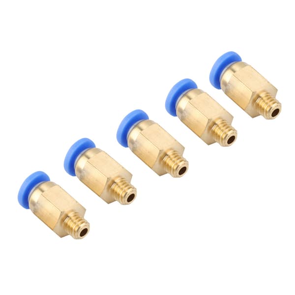 5 STK 3D-printertilbehør PC4-M6 Lige igennem Pneumatisk Samling Ydre Diameter 4MM