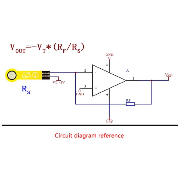 Högprecis 500g Resistans-typ Tunnfilm Trycksensor Kraftsensor