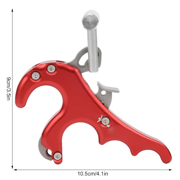 Metal Release Aids Firefingers Grip Tommelfinger Caliper Trigger Compound Bue Tilbehør Rød
