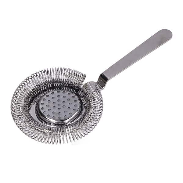 Bar Strainer Fin Filtrering Professionel Cocktail Strainer i Rustfrit Stål til Bartending Restaurant Fest Sort Belagt