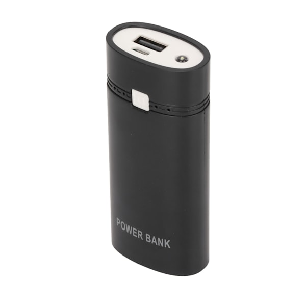 Universal DIY USB Powerbank-låda 2x18650 Batteriladdare Powerbank-skal för Smartphone Svart