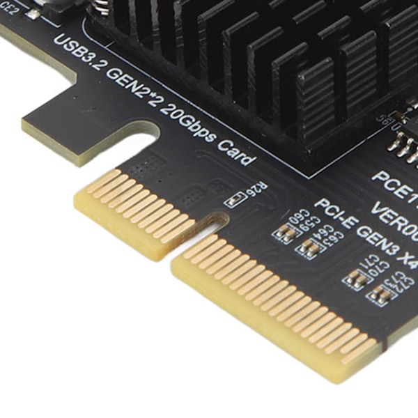 USB 3.2 Gen 2 -laajennuskortti, tyyppi C, 20 Gbps, ASM3242 pääohjain, PCIe - USB 3.2 -laajennuskortti pöytätietokoneen koteloon