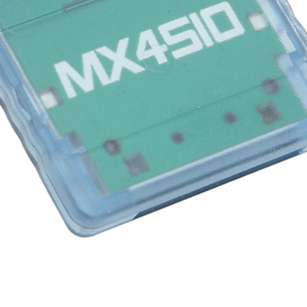 Storage Card Adapter Transparent Plug and Play Professionel Spillekonsol Hukommelseskortlæser til PS2 Blå
