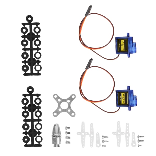 A2217 1100KV Borstlös Motor 40A ESC SG90 9G Mikro Servo 1060 Propeller för RC-plan (1100KV Motor 40A ESC 9G Servo 1060 Propeller)