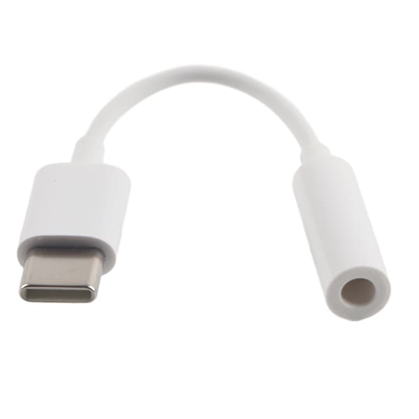 Type-C til 3,5 mm hovedtelefon-lydjack-adapter til Huawei M10/P20/Xiaomi Mix2/Note3