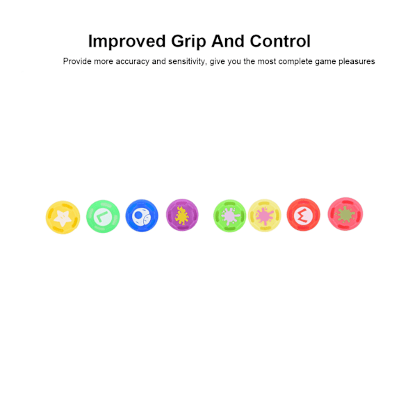 8 st Ersättnings Silikon Analog Kontroller Joystick Tumgrepp Skydd För Switch PRO