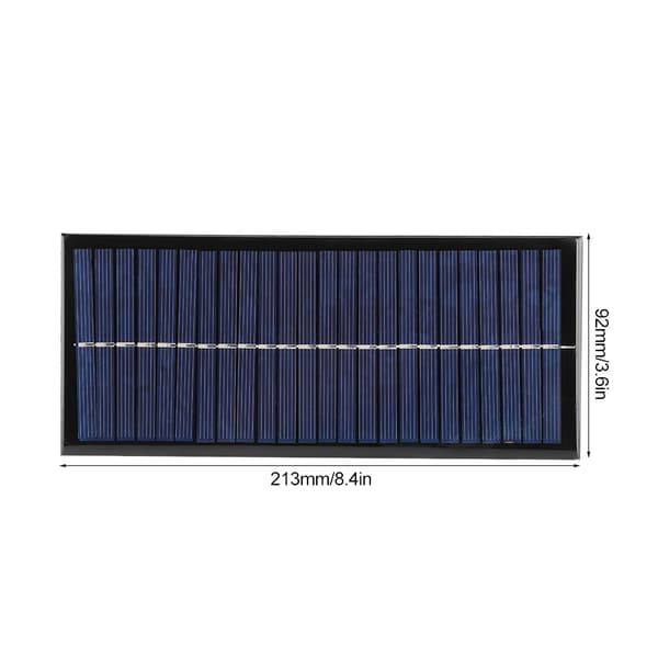 2.5W 12V DIY Polykrystallinsk Silisium Solcellepanel Lader Modul for Telefonlading