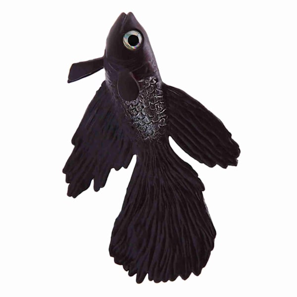 Akvariedekoration Sjov Kunstig Silikone Lille Fisk Akvarium Ornament Brun Betta Fisk