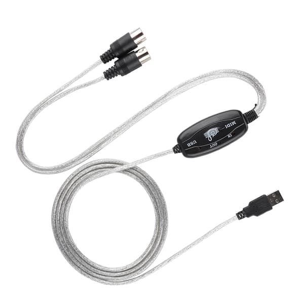 MIDI til USB Kabel Konverter MIDI Interface Adapter Ledning Keyboard Musikredigeringslinje