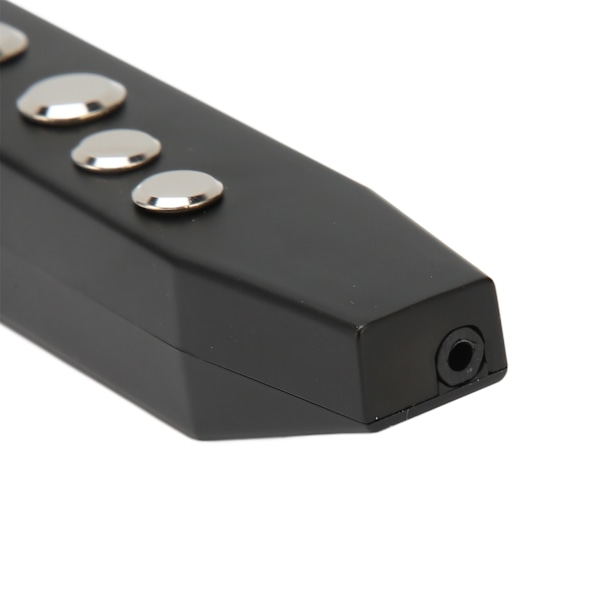Digitalt Blæseinstrument MIDI-tilslutning 10 Toner Genopladeligt Mini Elektronisk Blæseinstrument med 12 Akkompagnementer Sort