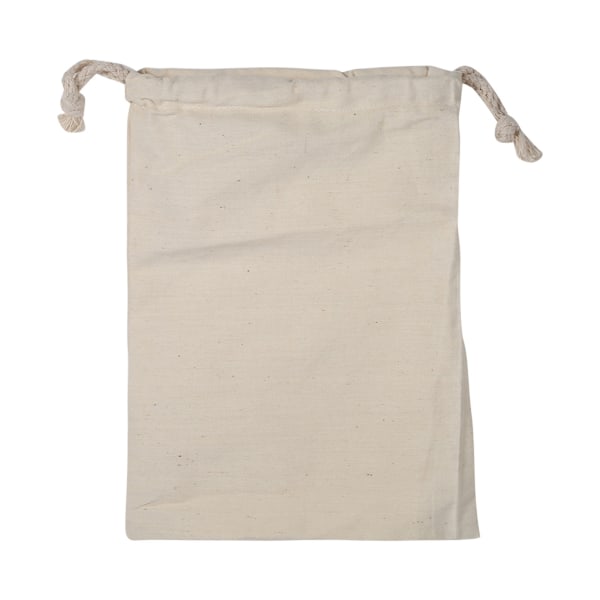 Hushålls dragsko i vanlig bomull Tvättsäck Prylpåse för resor hemmabruk 15 * 20 cm