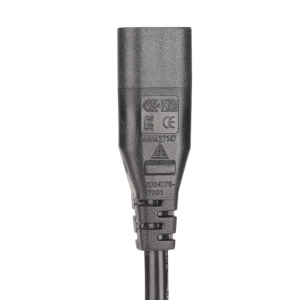 IEC320 C8 - IEC320 C5 virtajohto IEC320 C8 uros - C5 naaras kaapelisovitin 3-piikkisille kannettavan tietokoneen virtalähteille 100‑250V