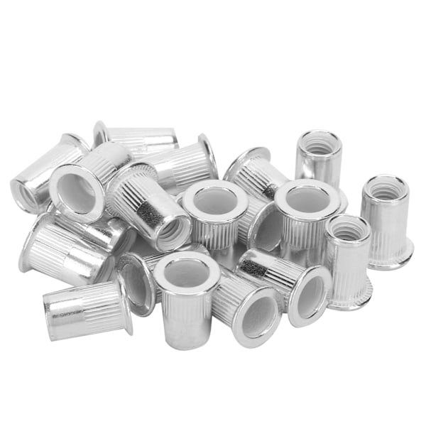 200st Professionell Aluminium Rivmutter Gängad Insatsmutter Fästelement Tillbehör M6