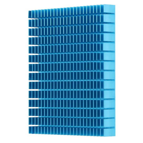 Køleplade Aluminium Køler Køleplade Radiator 150x120x20mm til CPU Forstærker PCB Sort
