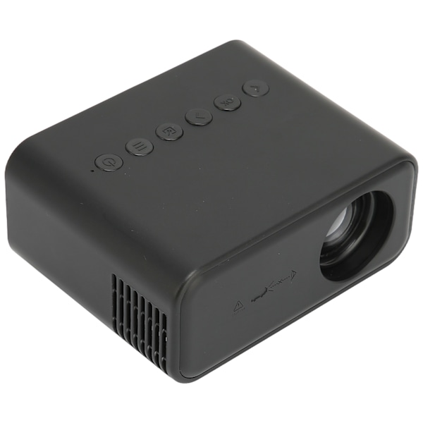 Bærbar Mini Projektor Hjemmekino Mobiltelefon Projektor for Skjermprojeksjon 100‑240V Svart EU-plugg