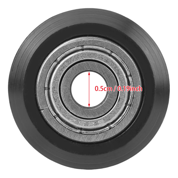 20st V-formad spårhjul 5 mm borrning 625 lagerremskiva tillbehör för CNC 3D-skrivare