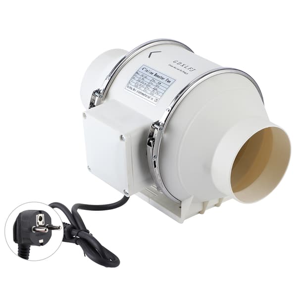 Højeffektiv Inline Kanalventilator Luftudsuger Badeværelse Køkken Ventilationssystem 40W