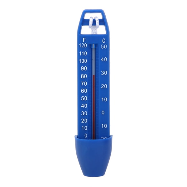 Pool flytande termometer Vatten termometer med sträng swimmingpool spabadkar