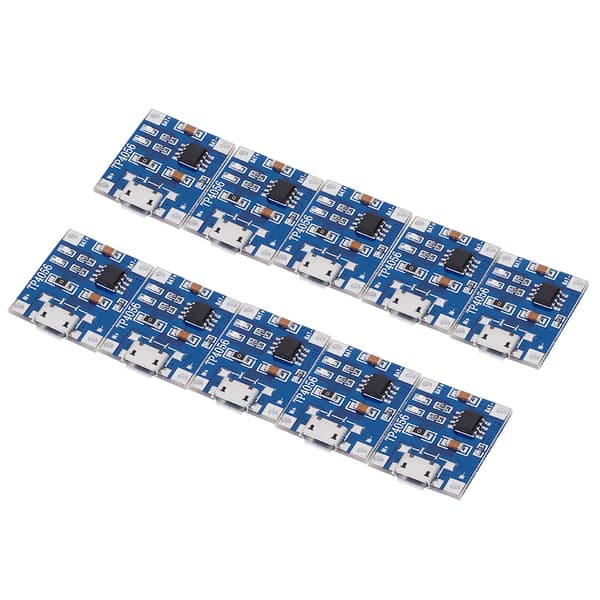 10 stk. Micro USB 1A Litium Batterilader Beskyttelsesmodul Ladebrett
