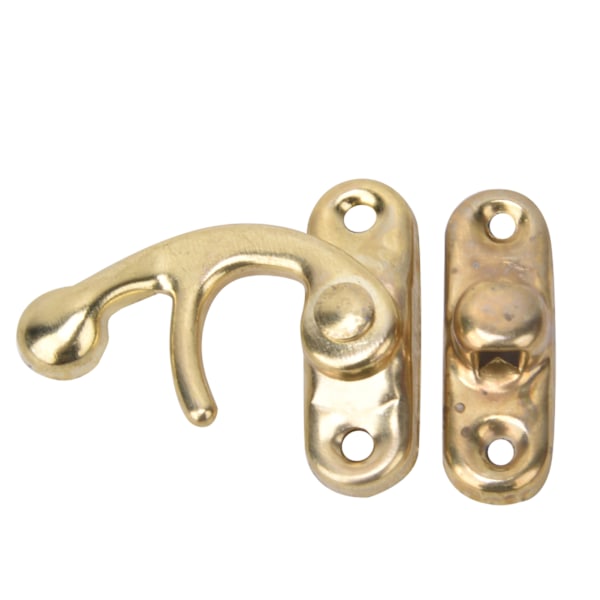 30 st Haspkrok Retro Stil Järnlås Krok Hasp för Smyckespresentaskar 3,2 x 2,8 cm Gul Vänster Låskrok Hasp