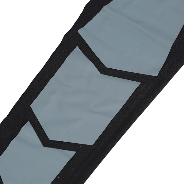 Elastisk benkompression langærmet lægstøttebandage egnet til mænd og kvinder (sort L)