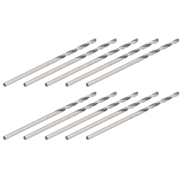 10 st Rak Skaft Spiralborrar för Smyckespärlor Stansborrverktyg 1,6 mm