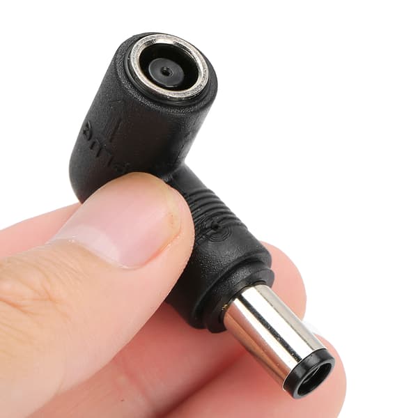 2 stk. hun til han adapter sort til HP/Dell lige til vinkel 7,4 x 5,0 mm til 7,4 x 5,0 mm