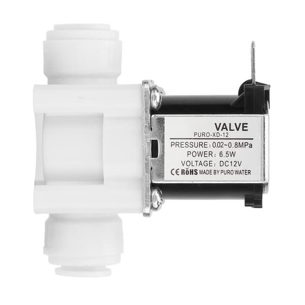 1st DC 12V DC Elektrisk magnetventil i plast, snabbkoppling, normalt stängd