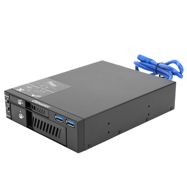 Hårddisk Mobilt Rack Chassi DualDisk Optisk Enhet Extraktionsbox 2.5/3.5 Fäste USB MR6203 (Inkluderar Ej Hårddisk)