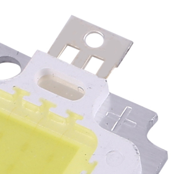 10 stk. 10W LED SMD Chip COB DC 9-10V til lampe projektør pærer højeffekt kold hvid