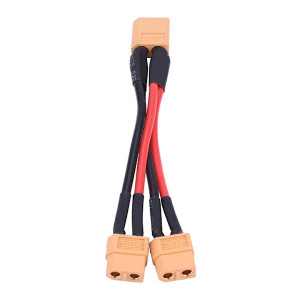 XT60 Akun Rinnakkaisliitinadapteri 14AWG Kaapeli RC Lipo -akulle, 1 Uros 2 Naaras