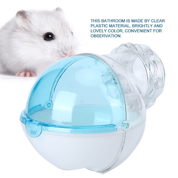 13 cm Sødt Hamster Løbehjul Plastik Lille Kæledyrslegetøj Rotte Løbe Legetøj (Blå)
