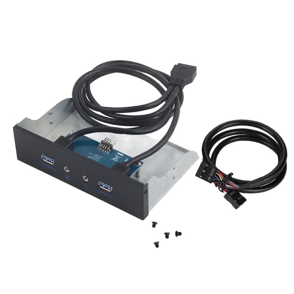 USB3.0 AUDIO Diskett Frontpanel 3.5inch 2 USB3.0 Grensesnitt med Mikrofon Audio
