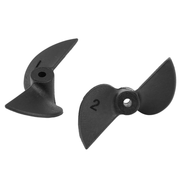 1 par Fjärrstyrda Skeppsparts 2 Blad CW CCW Plast RC Båtspropellrar Set för 2mm Axel