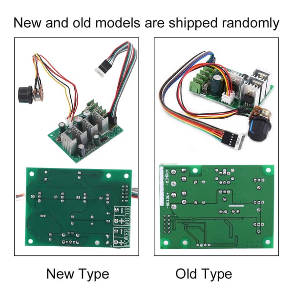 DC 6V-60V 30A Variabel Hastighed Motorstyring Driver Kontrol Med Digitalt Display