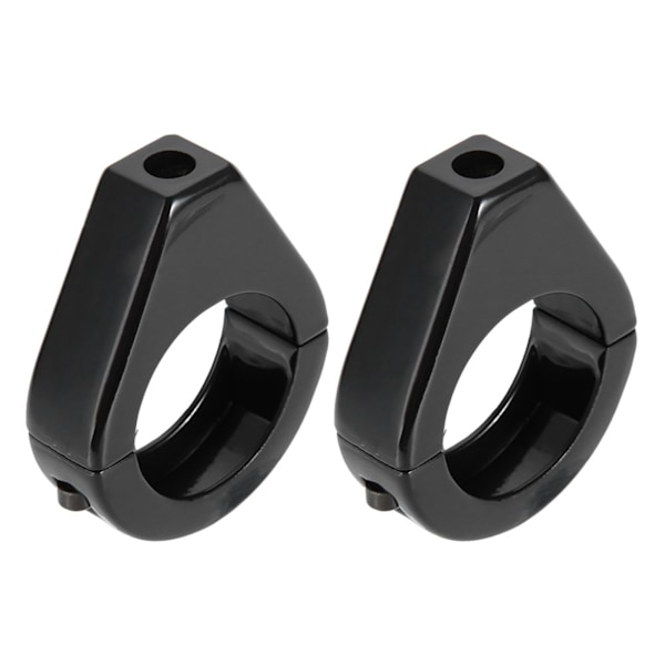 Motorcykel Modifierad Blinkersfäste i Aluminiumlegering 41mm Gaffelklämmor Svart
