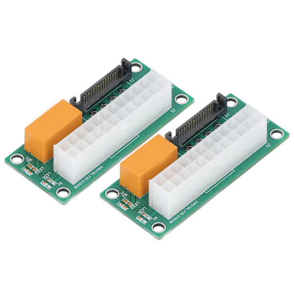 Dual Strømforsyning Synkroniseringsstarter SATA Interface Dual PSU Adapter 24 Pin Dual Strømstik til BTC Miner
