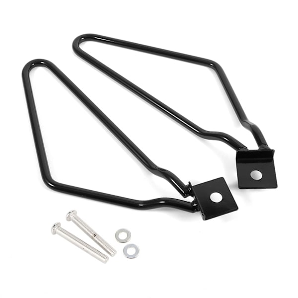 2x Motorcykel Sidetasker Monteringsbeslag Støtte Sort til XL883/1200 HD1450/1584