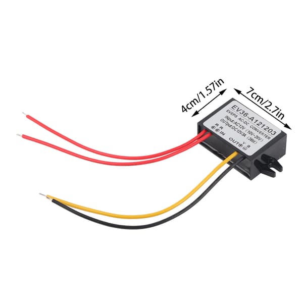 AC 10-28V til DC 12V Buck Converter AC DC Nedtrappingsstrømforsyningsmodul (3A)