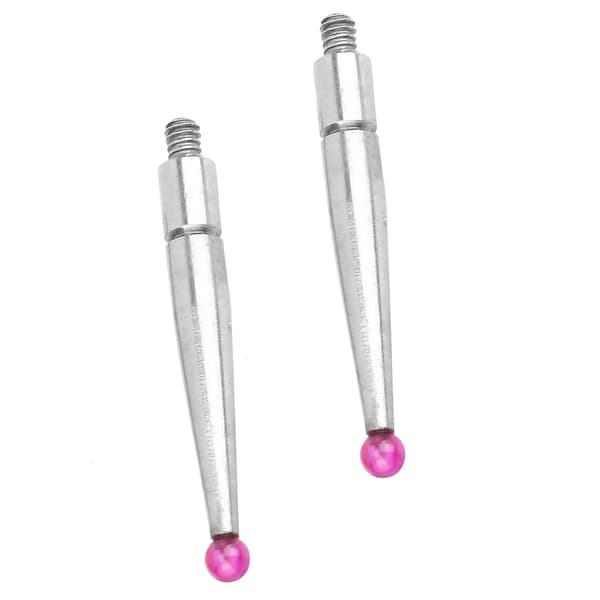 0‑40‑0 0,01 mm Præcisions Metrisk Svalehaleskinner Dial Test Indikator med 2 Ruby Prober