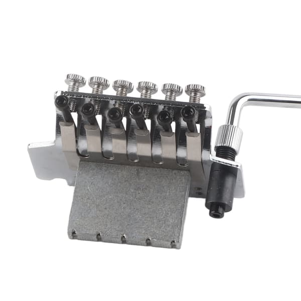 Tremolo Bridge System Dobbel Rocking Fjær Stabilisator Enhet for Elektrisk Gitar Sølv