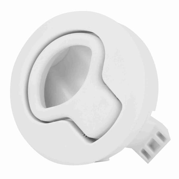 Plastisk Flush Pull Lukelås Slam Lås for RV Marine Båt RV Hvit