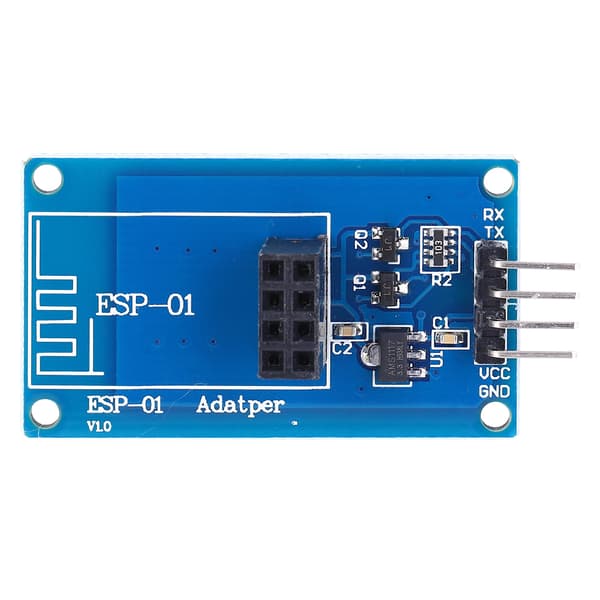 2-pack ESP8266 Wifi Trådlös ESP-01 Adaptermodul 3.3V5V Transparent Pass Through-modul